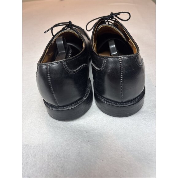 Allen Edmonds Men\'s Black Leather Shoes Lauderdale Woven Cap Toe Size 9 .5D main image 6